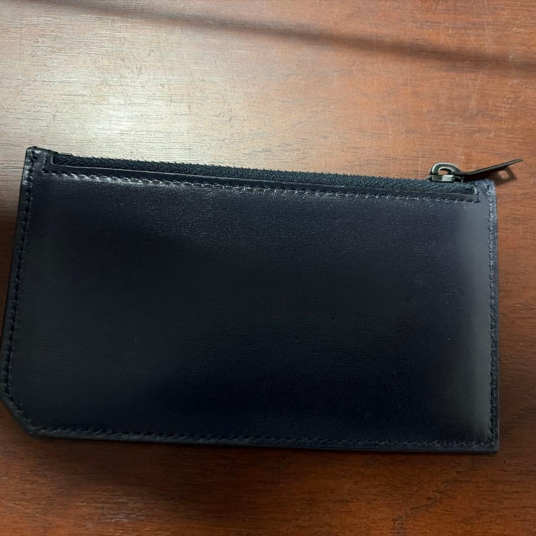 【新品】Saint Laurent フラグメントケース カーフレザー　ネイビー