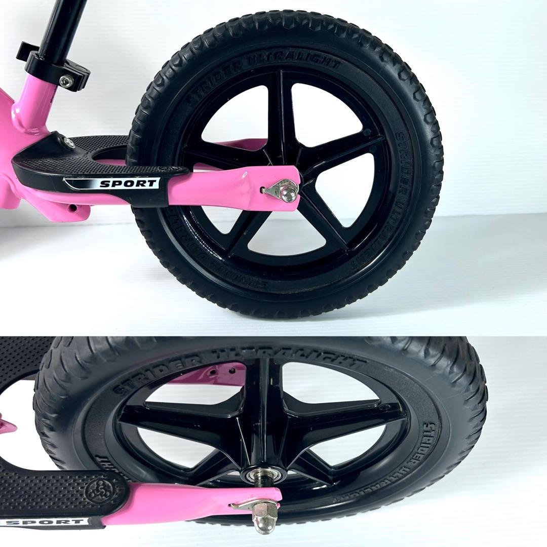 極美品☆STRIDER SPORT バランスバイク ペダル無し ピンク 桃色