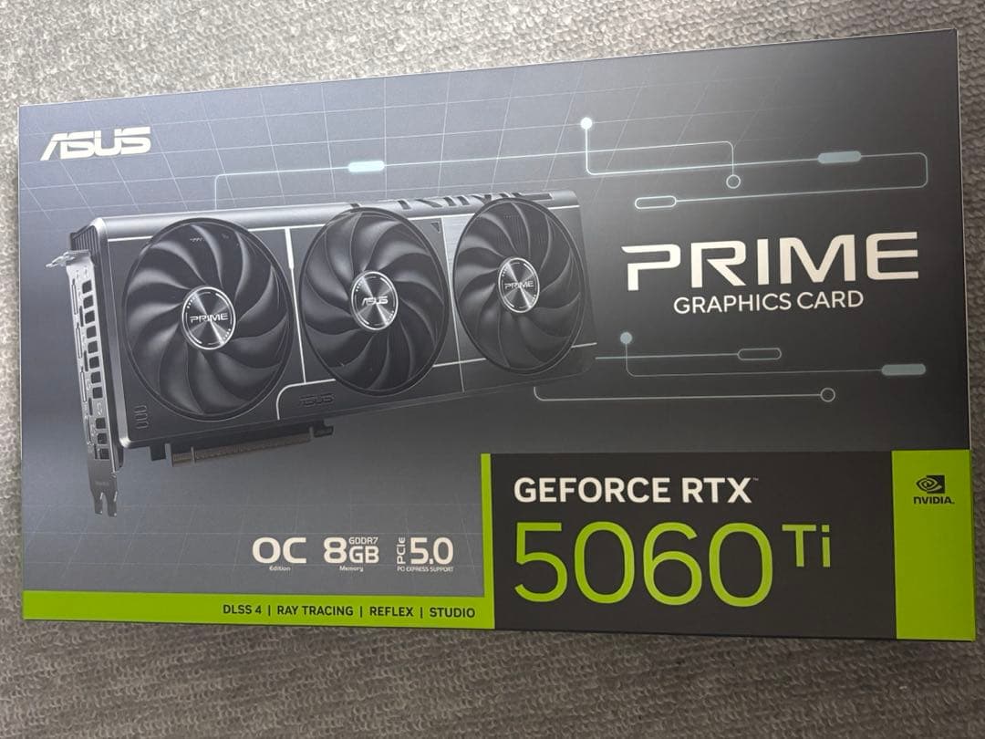 グラフィックボード・グラボ・ビデオカード ASUS Prime RTX5060ti 8G OC edition