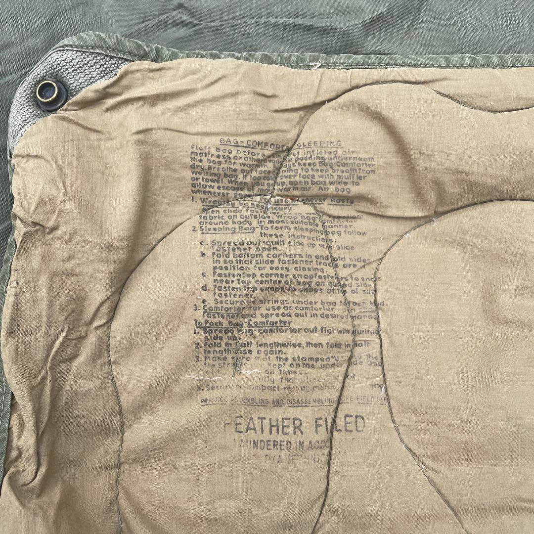 希少！50s アメリカアンティーク　US米軍ミリタリー寝袋USAヴィンテージ古着