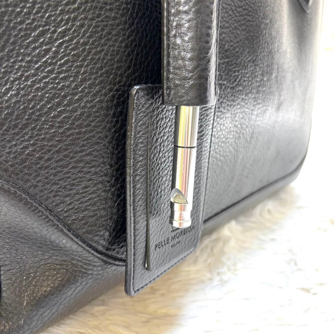 【美品】PELLE MORBIDA MB050 ビジネスブリーフバッグ　2室　黒