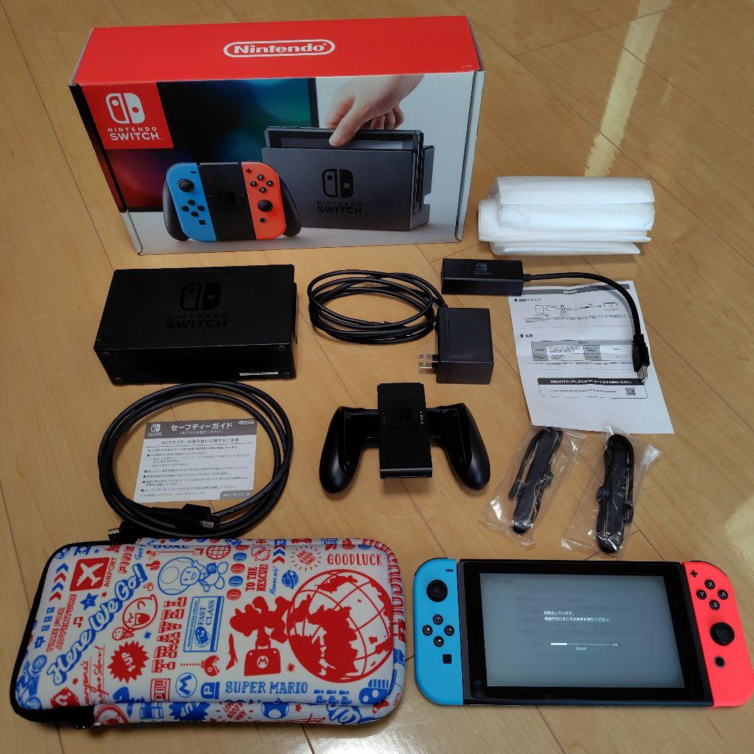 Nintendo Switch +LANアダプター +ポーチ 3点セット