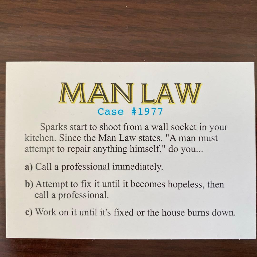 MAN LAWS and Woman Rules ボードゲーム