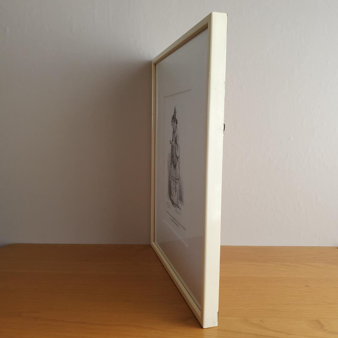 J.J. Grandville 動物たちの私生活・公生活の情景 額装 中国 猫