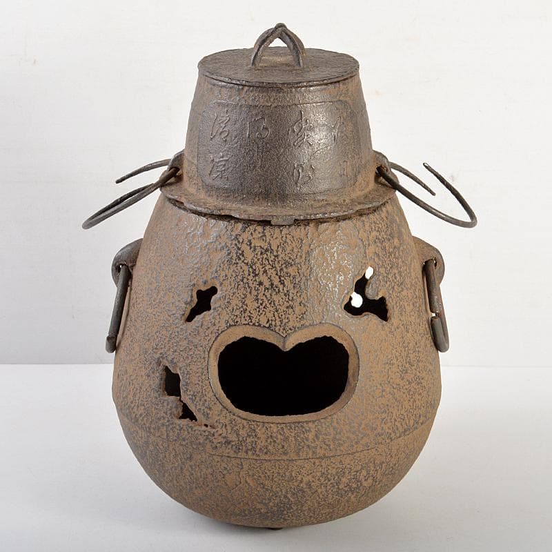 煎茶道具　漢詩文　茶飯釜　涼炉　D　R6641B