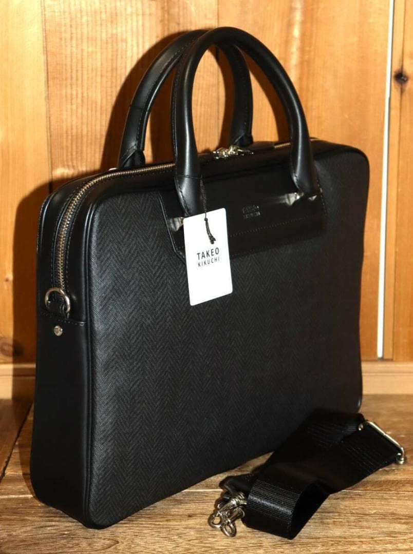 新品 TAKEO KIKUCHI ビジネスバッグ A4 (ハーバー) Ⓗ
