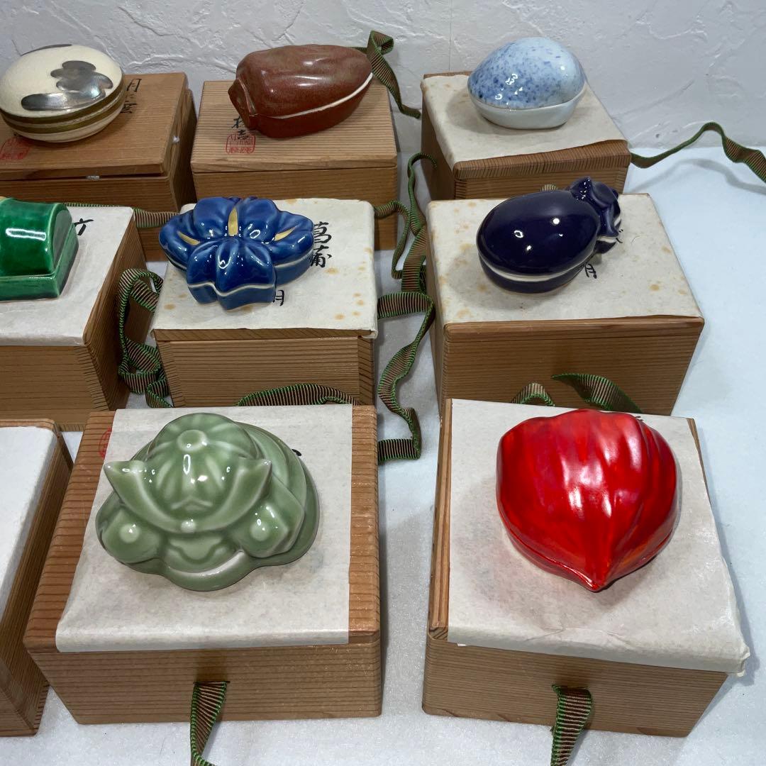 平安橘吉　香合　茶道具12月分　まとめ売り