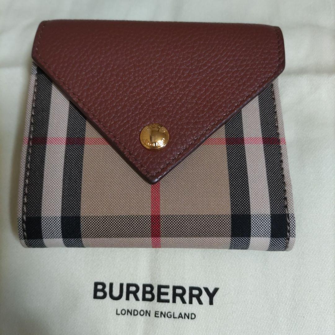 BURBERRY チェック柄 三つ折り財布
