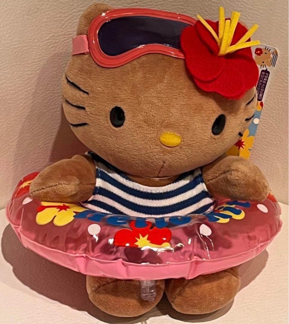 ハローキティ アロハ　ハワイ キティ 日焼けキティ ぬいぐるみ　新品紙タグ付