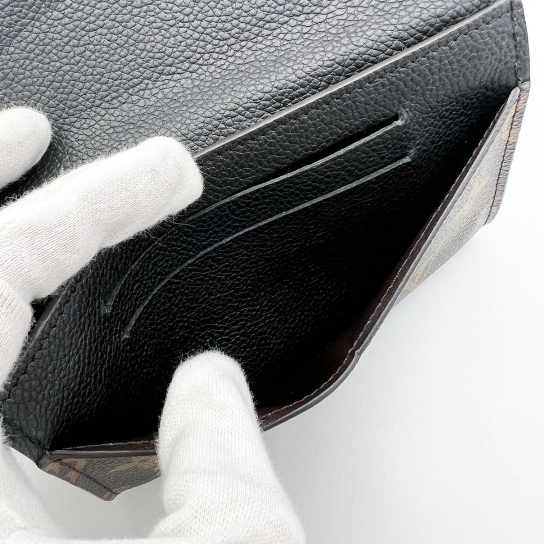 【美品】ヴィトン モノグラム ポルトフォイユ パラスコンパクト M60990 黒