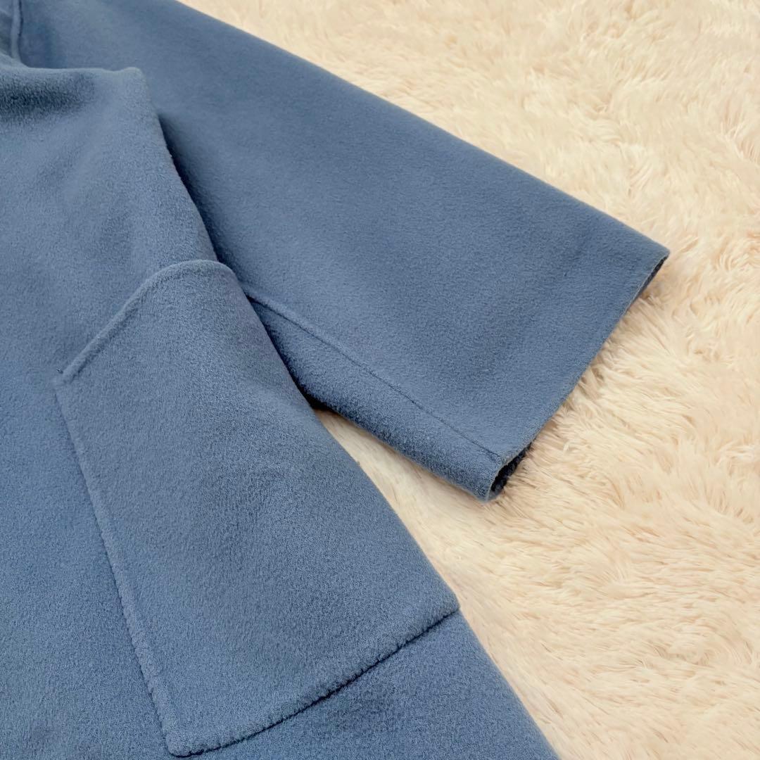 人気✨スローブイエナ HAMILTONダブルフェイスチェスターコート　ブルー