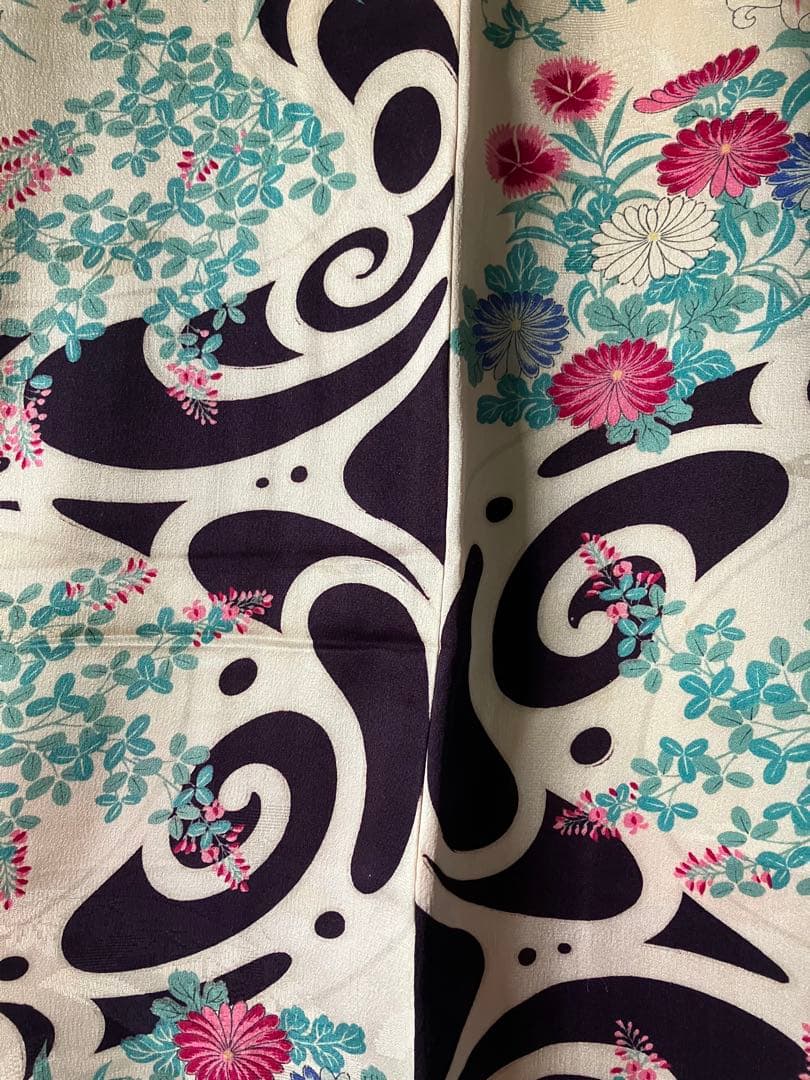 週末セール！【美品・超レア！超希少アンティーク】琳派、大正ロマン大胆柄☆着物