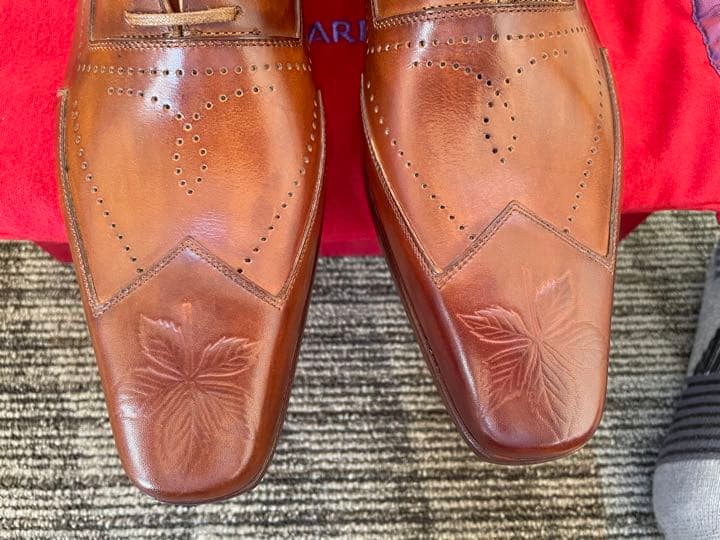 値下げ　新品.未使用　ジェラールセネ ウイングチップ革靴