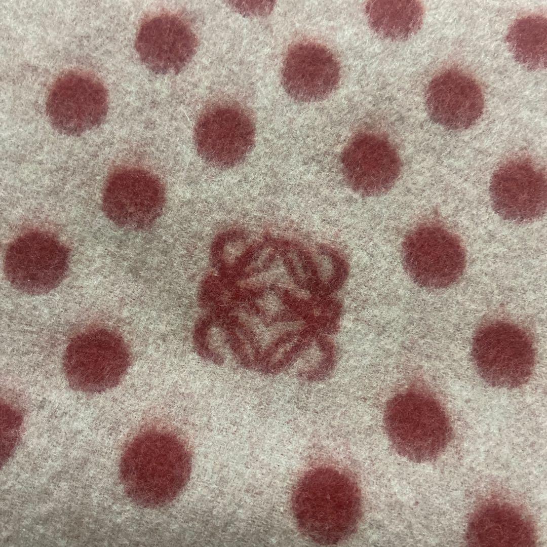 LOEWE バイカラースカーフ　マフラードット