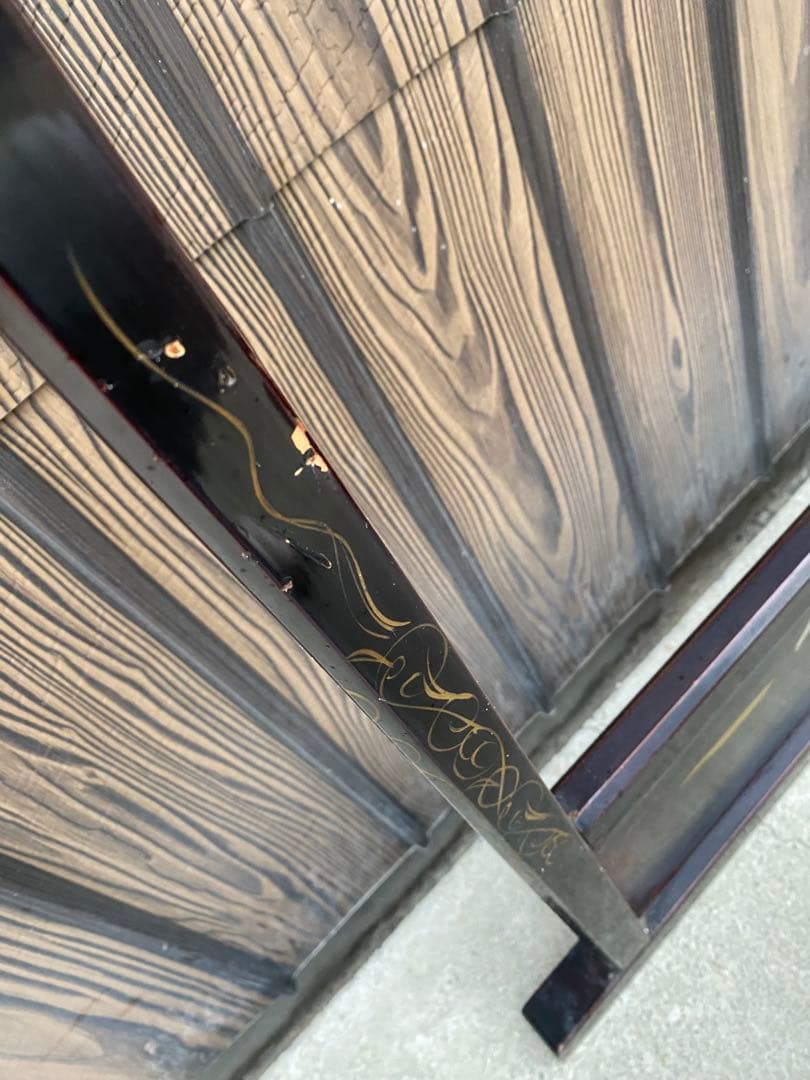 衣桁　和風ハンガーラック　着物掛け　和家具　和小物　黒衣桁