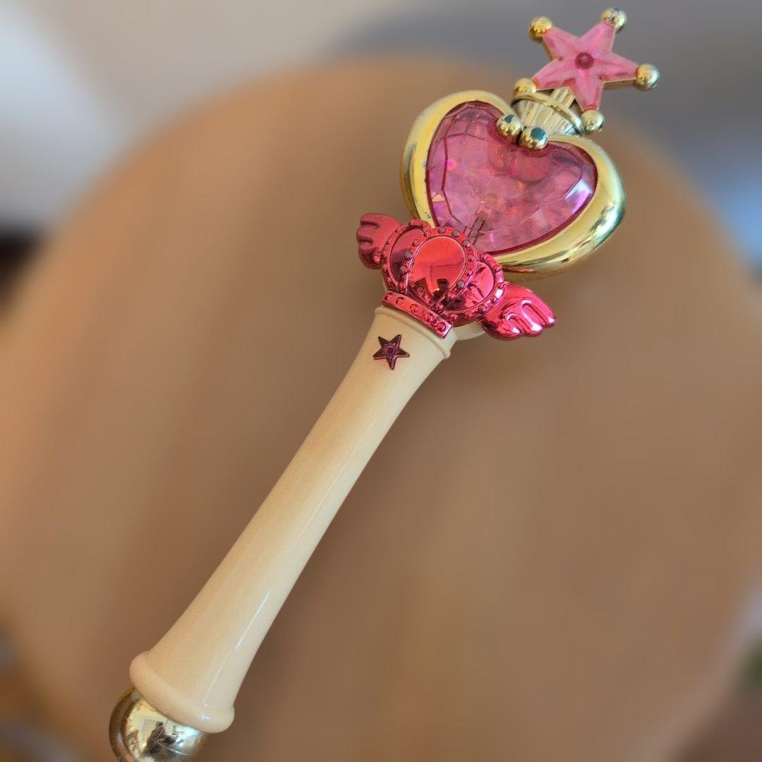 セーラームーン ちびうさ コスプレ☆ ウィッグ☆ステッキ☆シャチハタ 4点セット