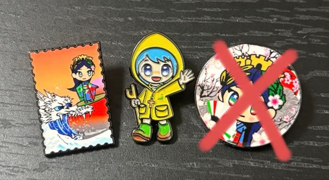 バラ売り可能 大阪万博　イタリアピンバッジ 【レアバッジ２つ】
