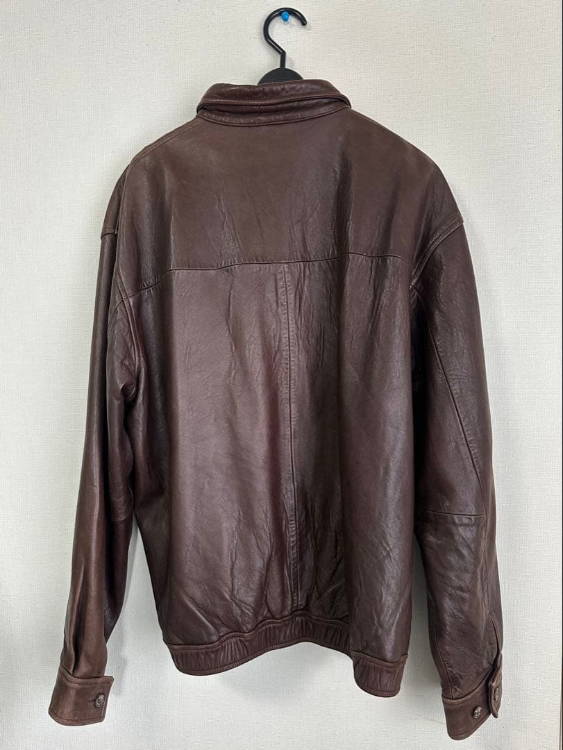 Polo by Ralph Lauren ブラウンレザーシングルライダース