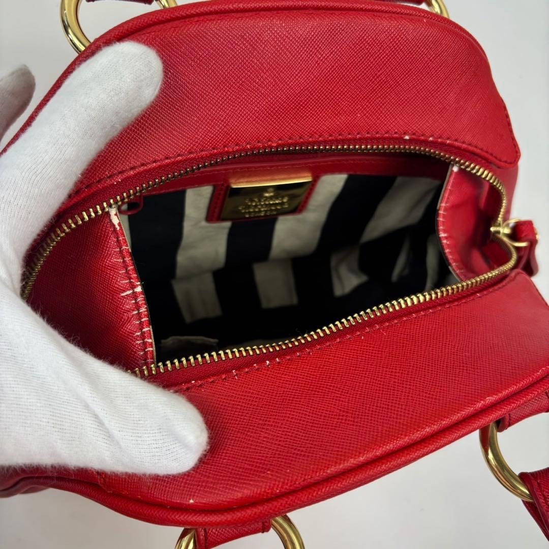 【人気】ヴィヴィアンウエストウッド　ヤスミン　オーブ　チェック柄　ハンドバック