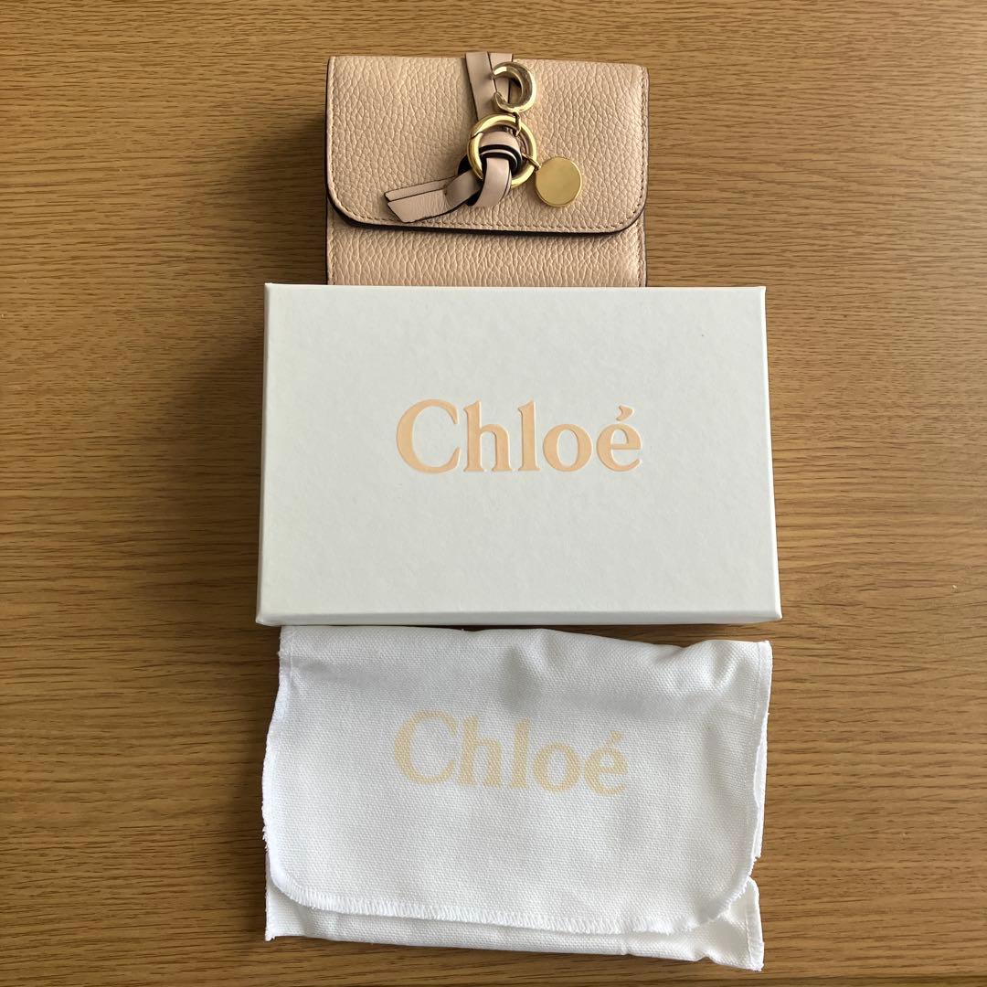 Chloé 三つ折り財布 ベージュ