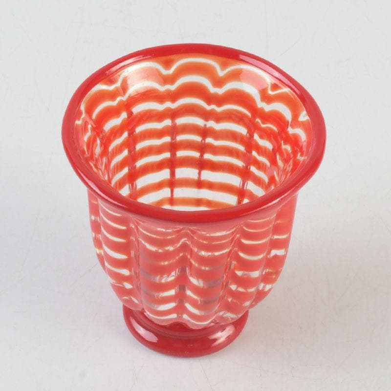 ガラス工芸　岩田久利作　ガラス飾壷　共箱　V　9589