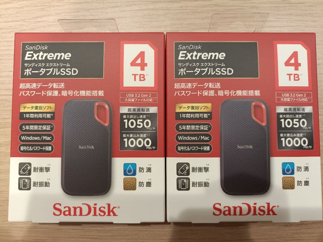 【新品未開封】SanDisk SDSSDE61-4T00-J25 × 2個セット