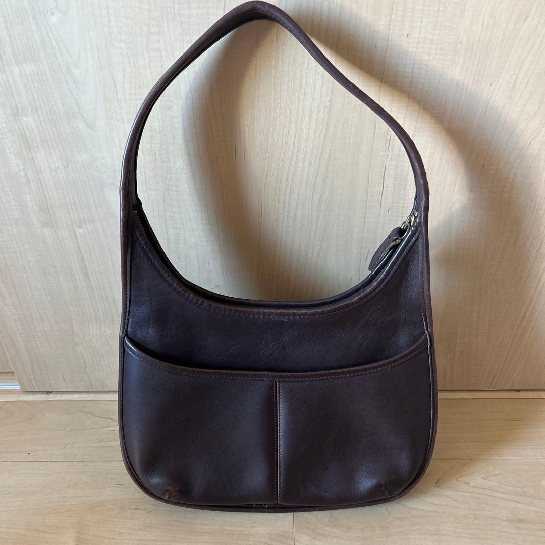 COACH ショルダーバッグ ダークブラウン F7D 9083