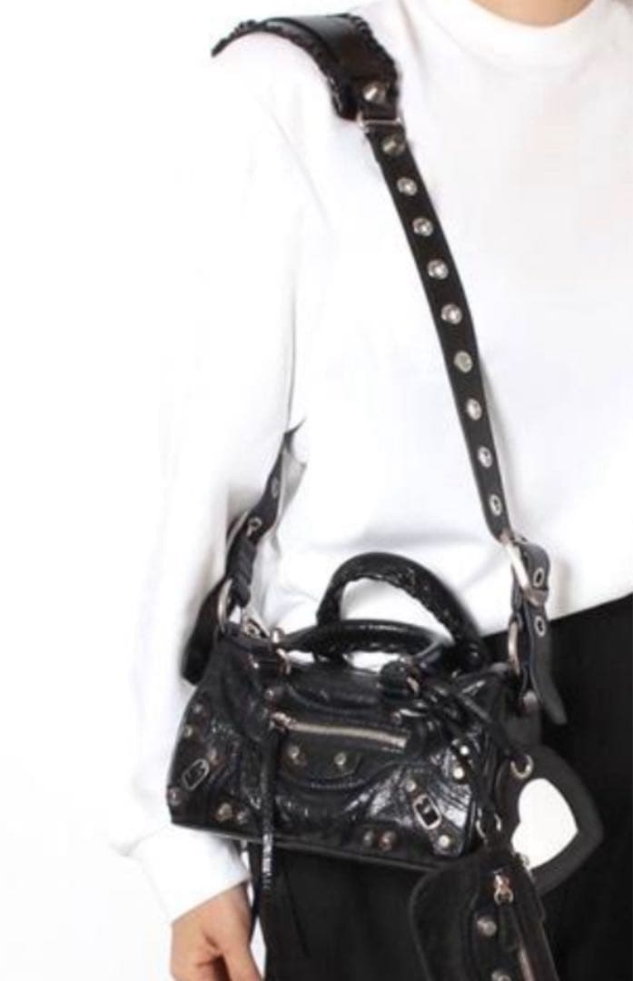 美品Balenciaga Le Cagole ミニボストンバッグ黒