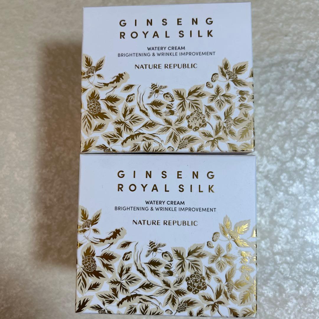 ネイチャーリパブリック　ジンセンロイヤルシルクウォータリークリーム2個