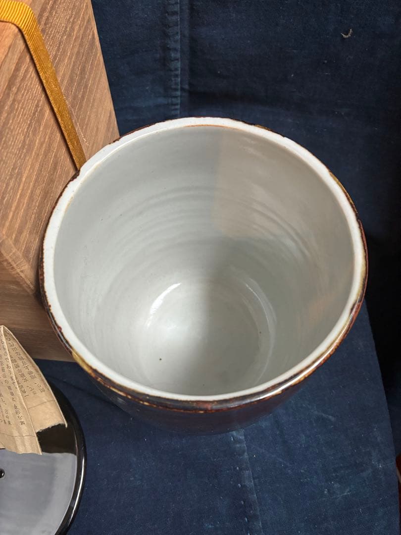 茶道具　水指　須田菁華　三代須田青華　傷無し　共箱　九谷焼