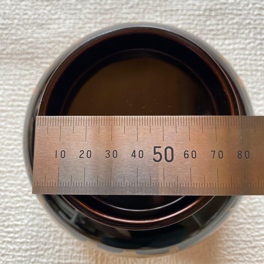 希少✨木杯洗 花蒔絵 杯洗 盃洗 桜 藤 お椀 茶道　骨董品　アンティーク