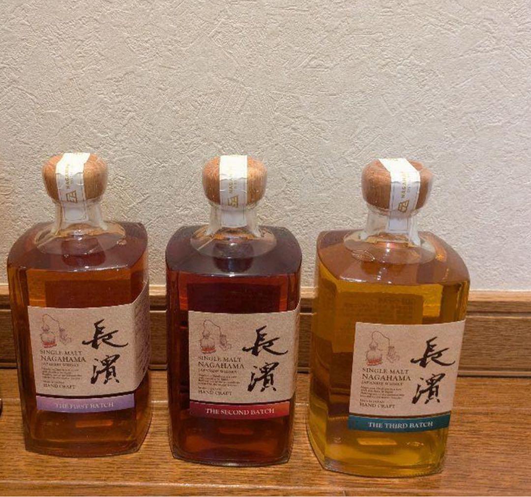 長濱 シングルモルトウイスキー 3バッチセット1st〜3rd新品未開封品3本組
