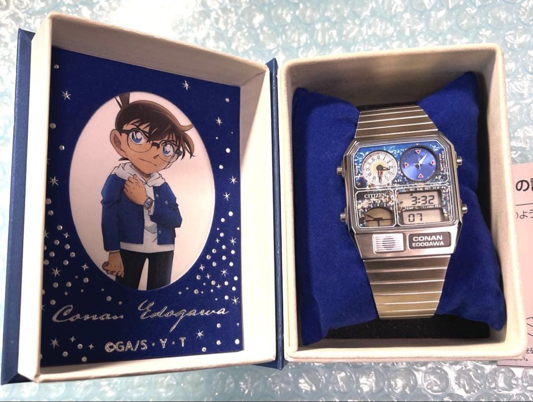 江戸川コナン　名探偵コナン グッズ CITIZEN コラボ ウォッチ　腕時計