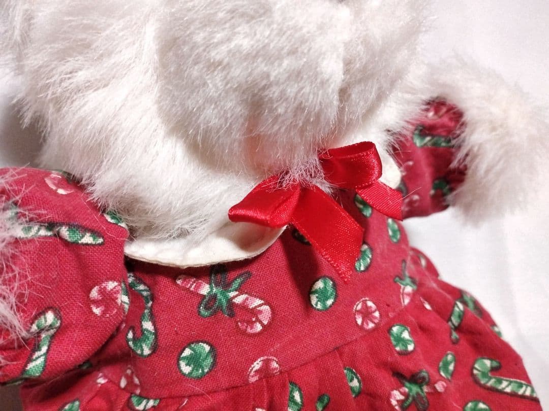 SANTA BEAR シロクマ 白熊 ぬいぐるみ 赤衣装 ヴィンテージ 非売品