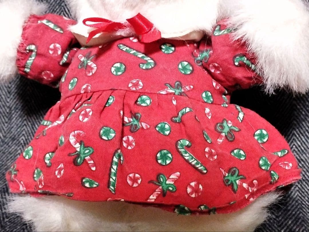 SANTA BEAR シロクマ 白熊 ぬいぐるみ 赤衣装 ヴィンテージ 非売品