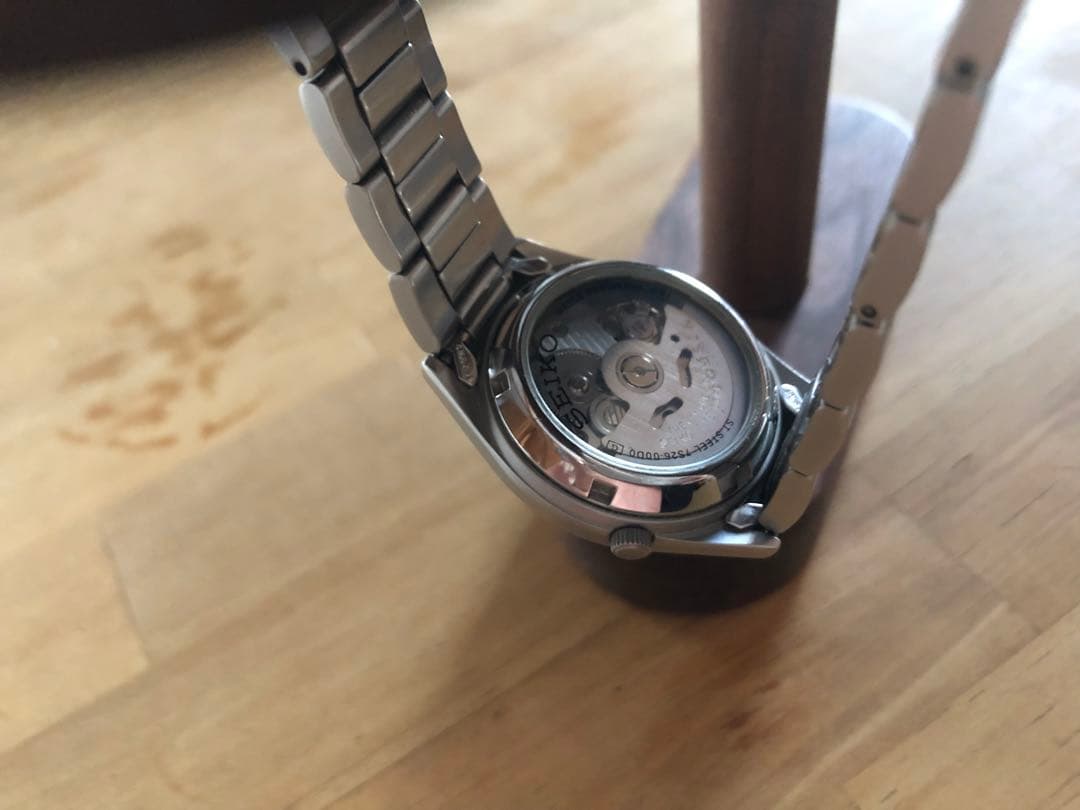 SEIKO 自動巻き時計 ネイビー　価格交渉OK