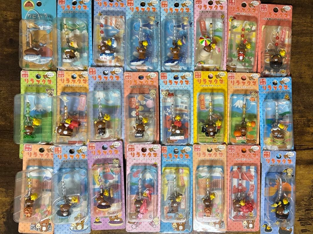リラックマ ご当地ストラップ だららん夢紀行 23個セット（一つおまけ） レア