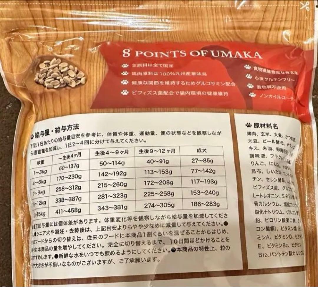 うまか 華ちゃん犬猫すこやか本舗 プレミアムドッグフード 国産6袋 ドッグフード