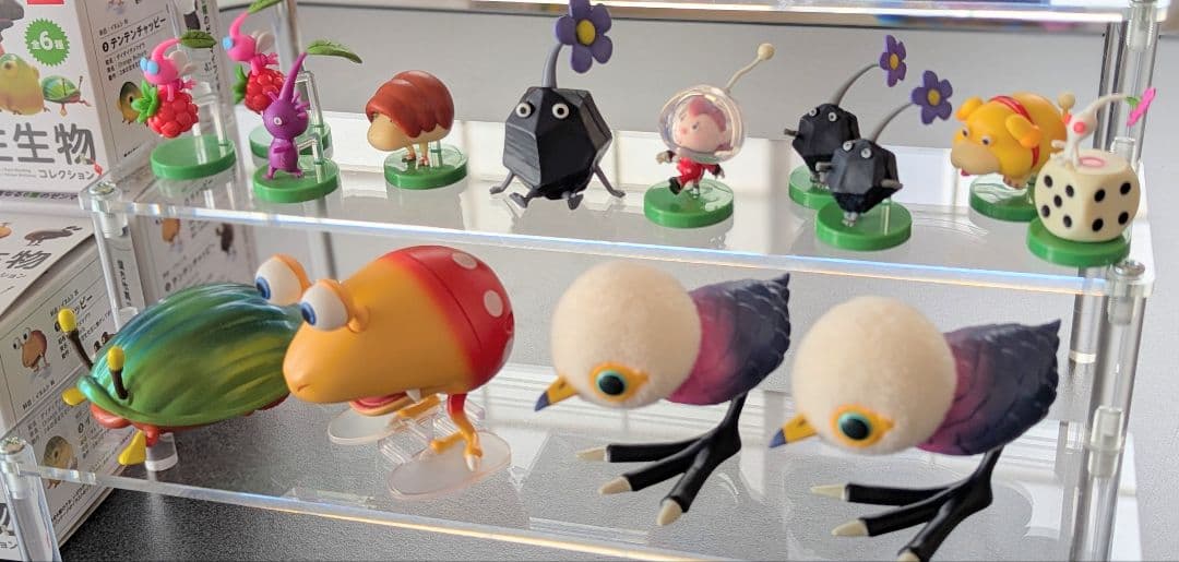 【クリア台座付き】はらたくピクミン チョコエッグ せまる 原生生物 テラリウム