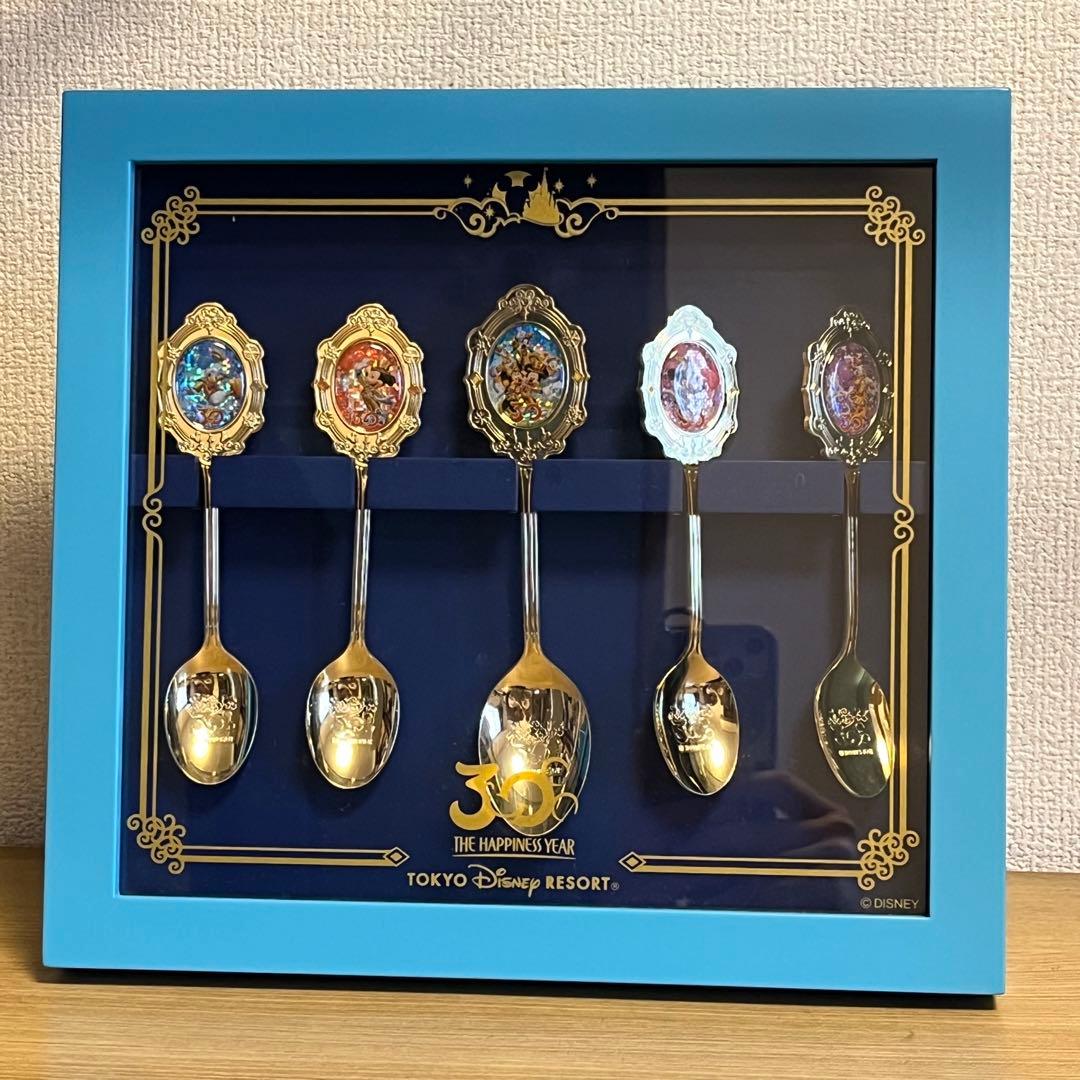 【ディズニーランド30周年スーベニアスプーン】 ケース付き　東京　TDL TDR