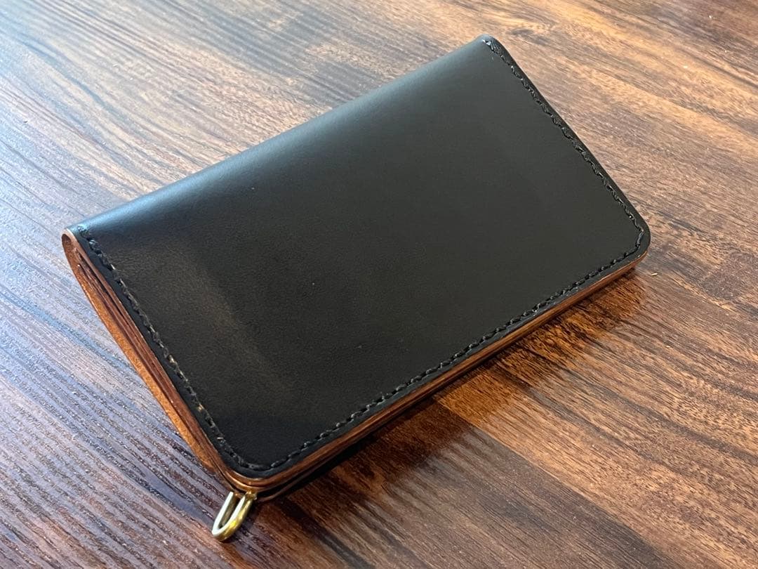 茶芯　トラッカーウォレット　栃木レザー　001