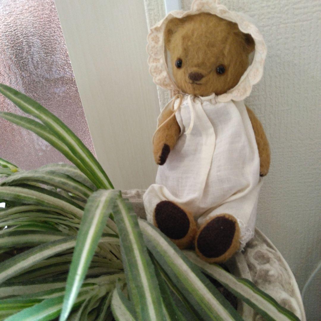 手作り茶色いぬいぐるみ