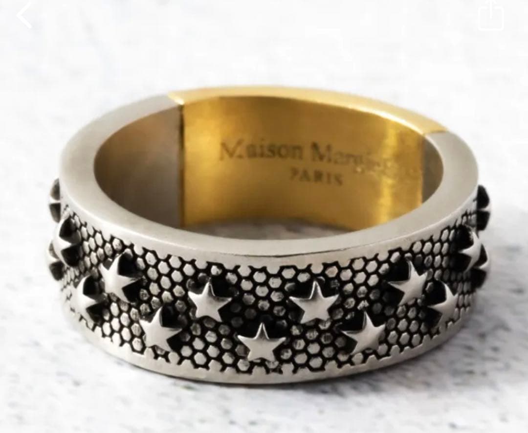 新品Maison Margiela 星型スタッズ リング