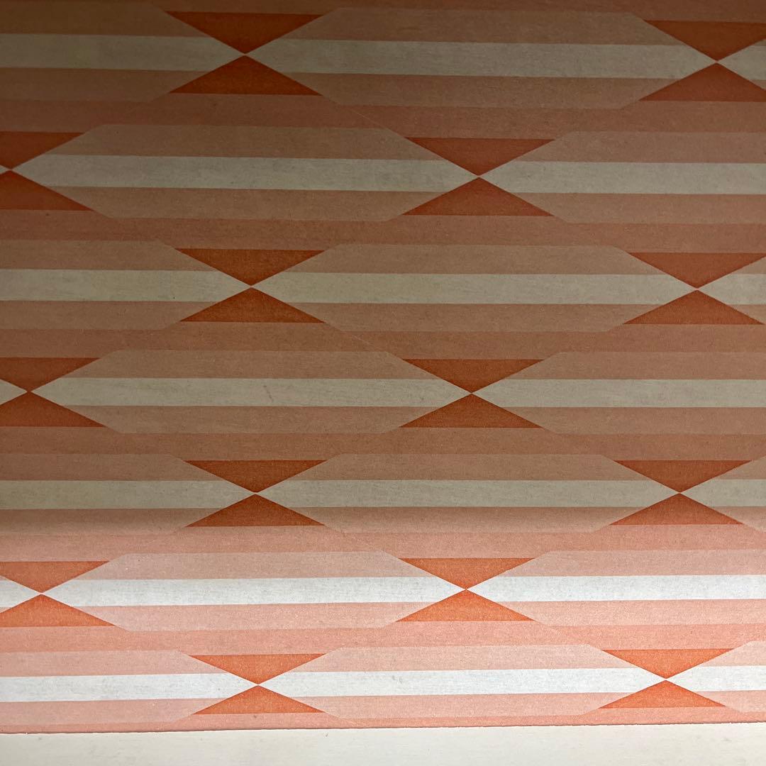 昭和レトロ　レトロポップ　飾り棚　ショーケース　オレンジ　古家具　インテリア