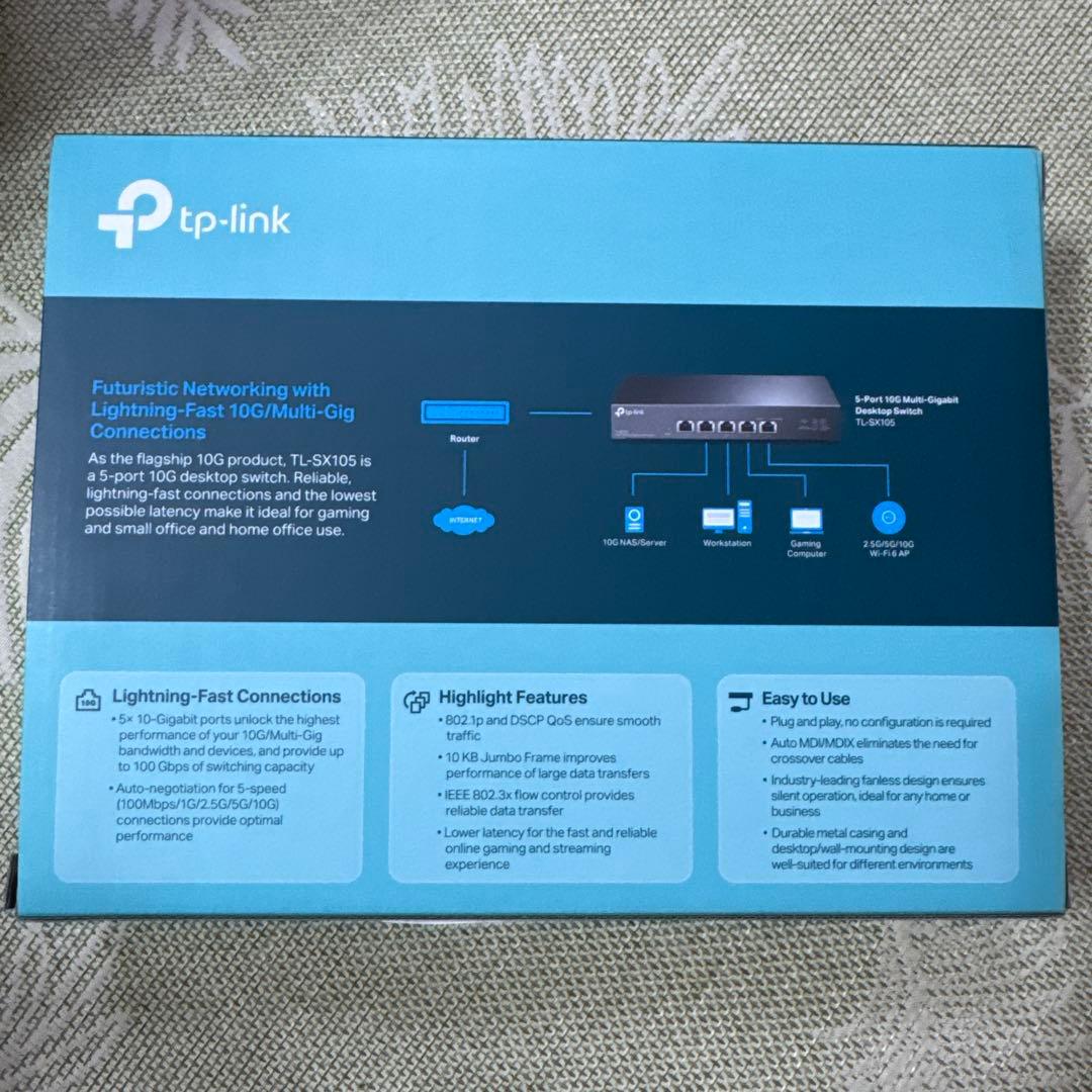 ルーター・ネットワーク機器 TP-Link 5-Port 10G Multi-GigabitTL-SX105