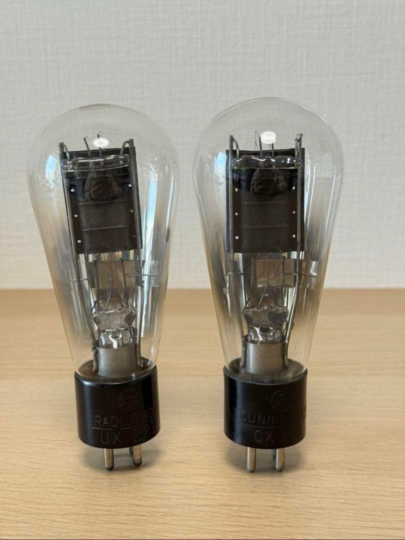 UX281 CX381 真空管2本　RCA CUNNINGHAM