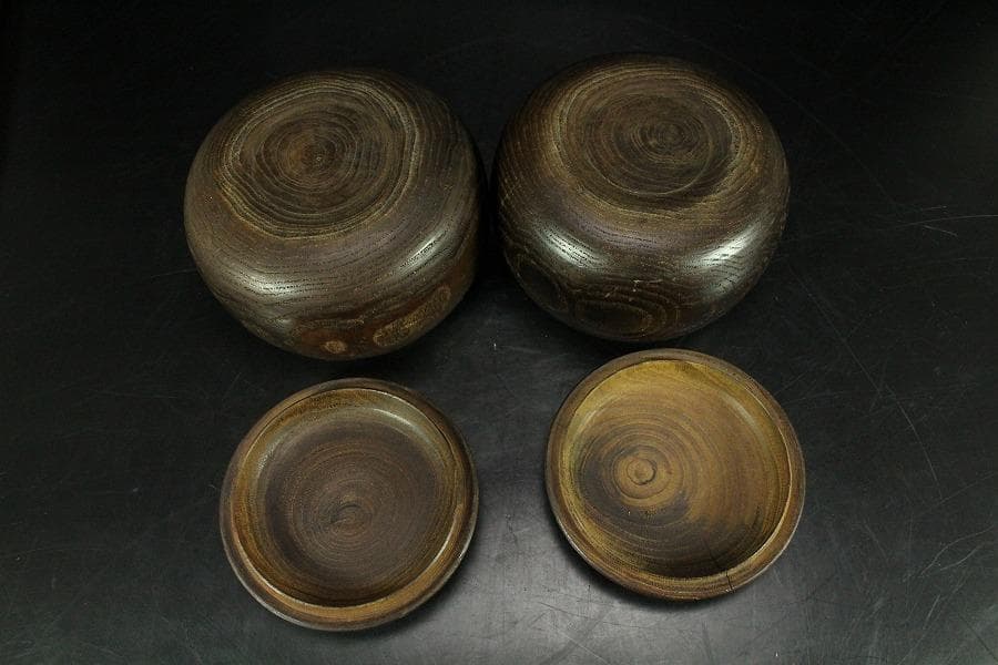 碁石 碁器 一対(K-XA772)