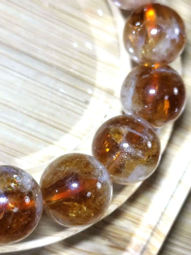 【金運・繁栄・成功】セリサイトインシトリン12.6mm大玉