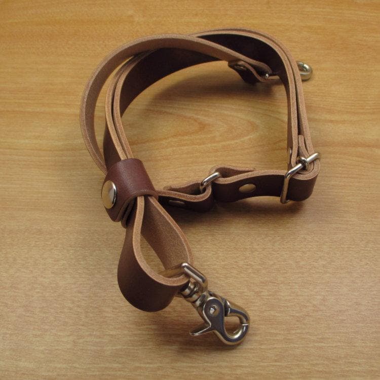 ブラウン＆ナチュラル　６丁　革ベルト付　本革シザーケース　SCL-150/CBB