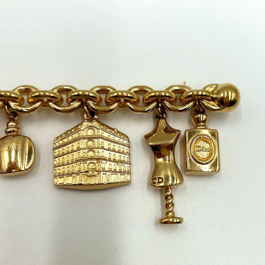 【美品】Christian Dior クリスチャンディオール　ブローチ　ゴールド